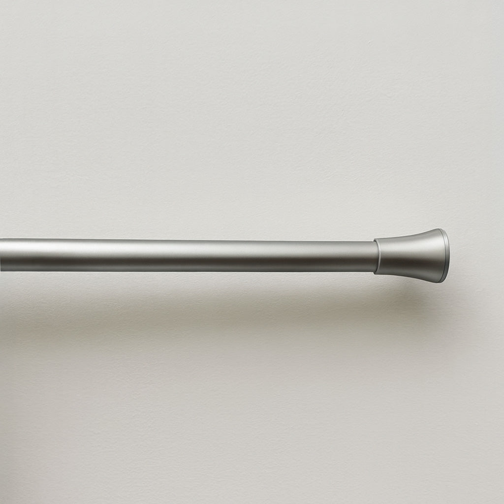 Matte Nickel Adjustable Metal Curtain Rod