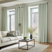 Mint Green Velvet Blackout Grommet Curtain