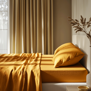 Mustard Yellow Deep Pocket Fitted Sheet Set 
