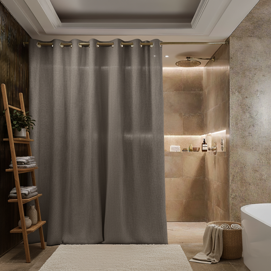 3H Linen Shower Curtain - Thumbnail 5