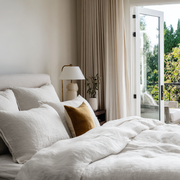 Off-White Linen Duvet Cover