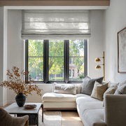 Natural Linen Roman Shades