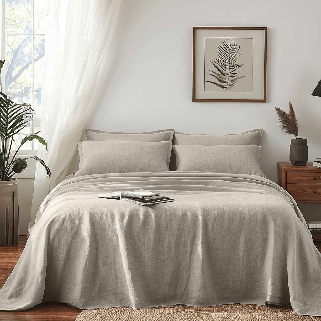 Natural Linen Sheet Sets - 100% Washed Linen - Custom Sizes - Twin, Twin XL, Full, Double, Queen, King and California King
