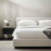 Luxury Heavy Weight Off-White Linen Fitted Sheet Only