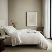 Off-White Linen Duvet Cover