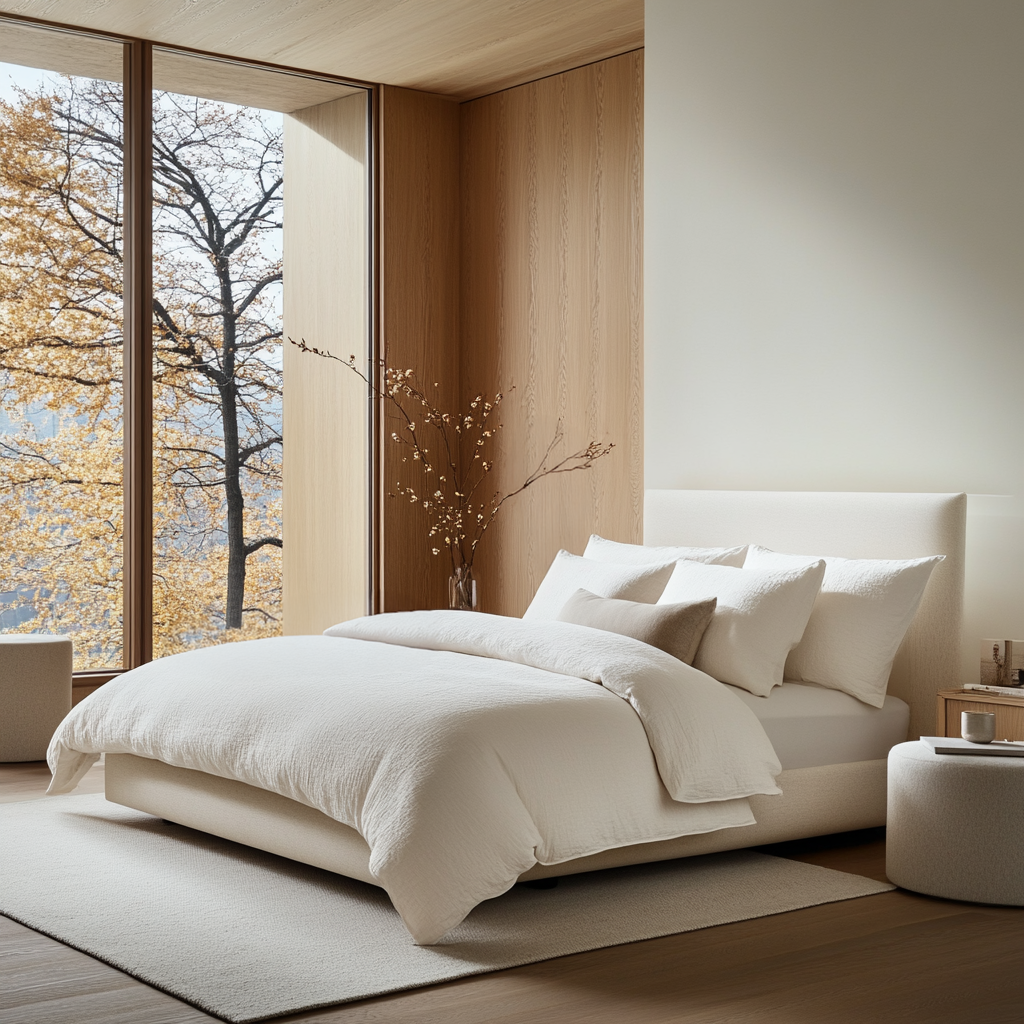 Off-White Linen Duvet Cover