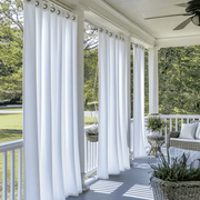Outdoor Linen Curtains - White