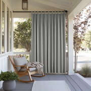 Grey Outdoor Tab Top Curtains For Porch 