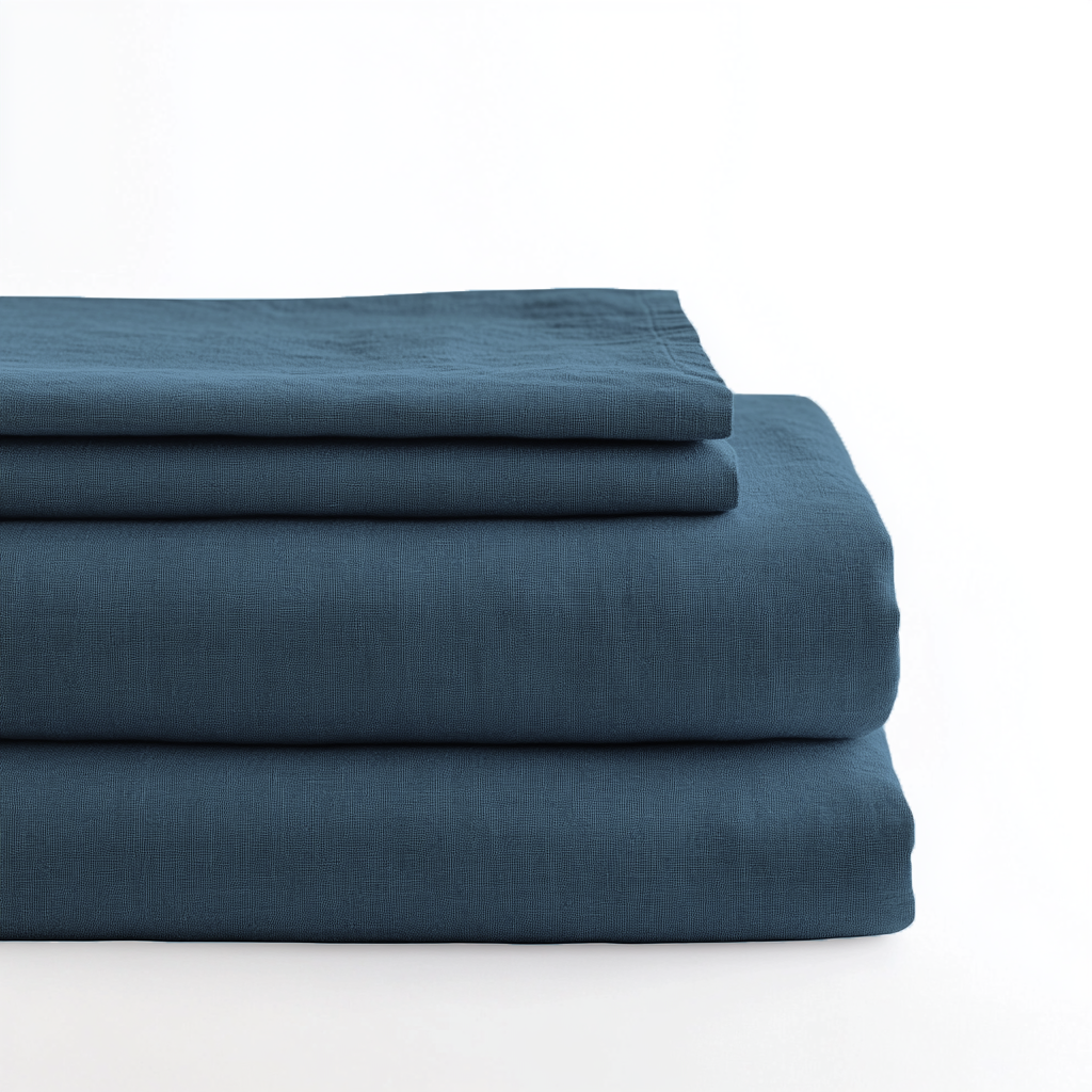 Peacock Linen Sheet Set