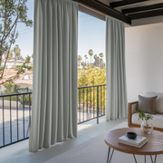 Grey Waterproof and Windproof Outdoor Balcony Curtains
