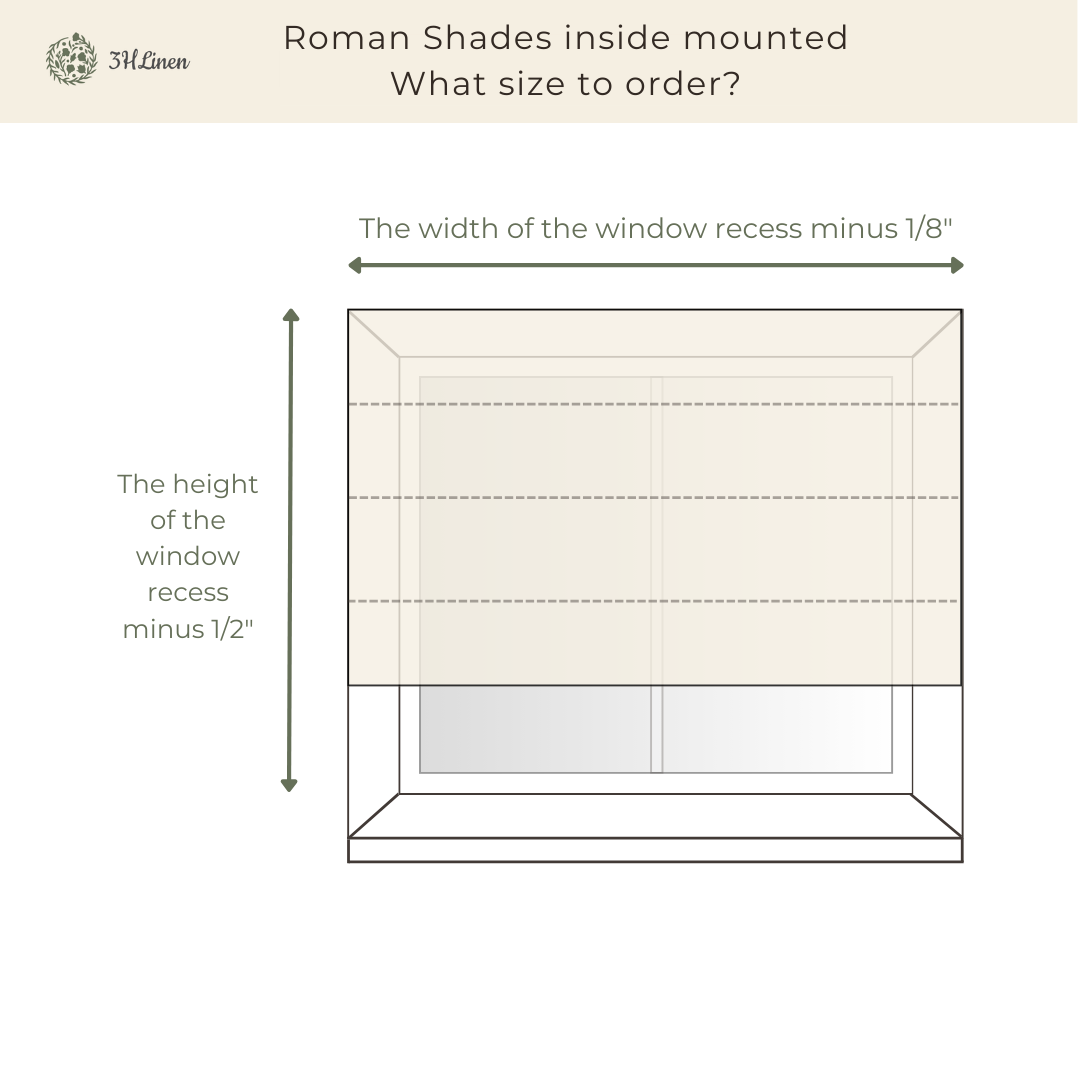 Roman Shades Inside Mounted