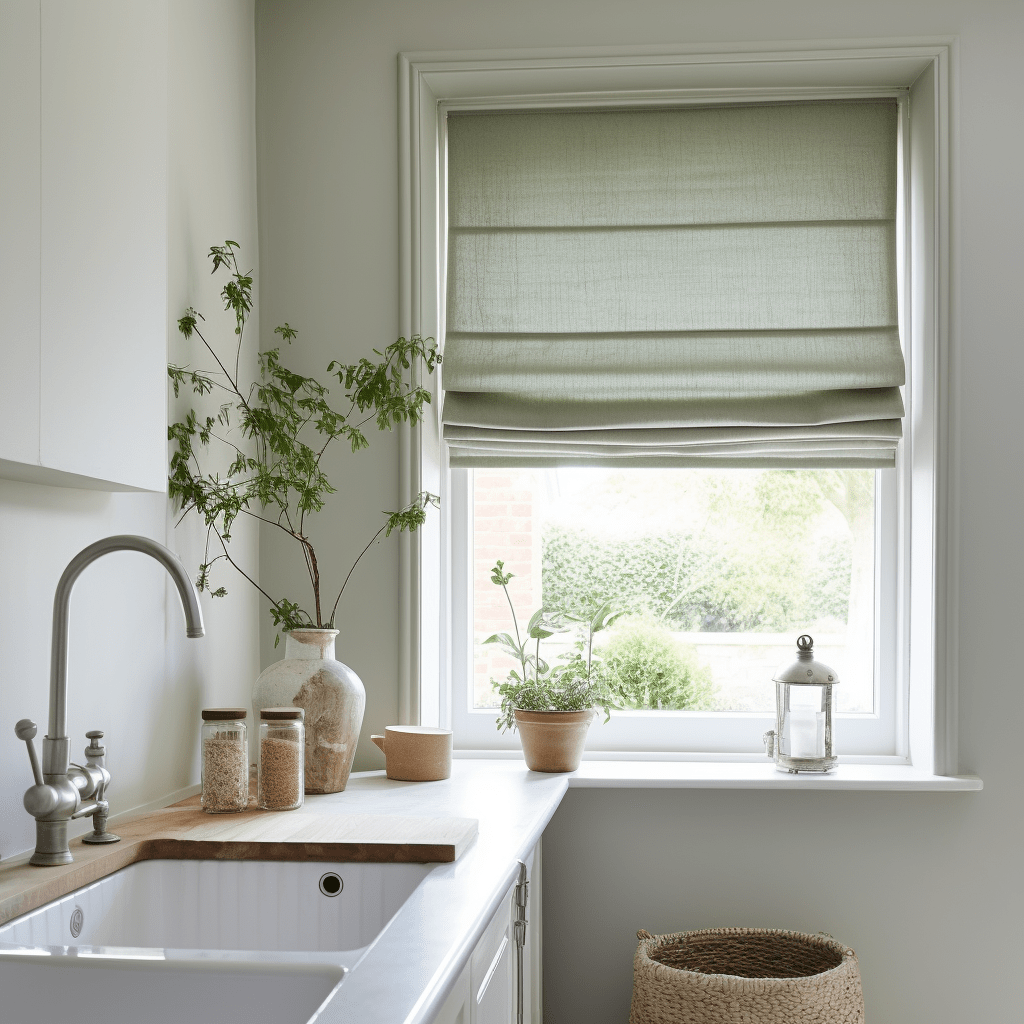 Kitchen Linen Roman Shades Unlined Thermal Blackout Or Cotton Lining kitchen-linen-roman-shades-unlined-thermal-blackout-or-cotton-lining