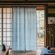 Sky Blue Linen Noren Curtain