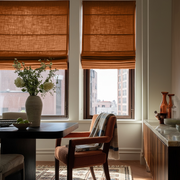 Terracotta Heavy Weight Linen Roman Shades