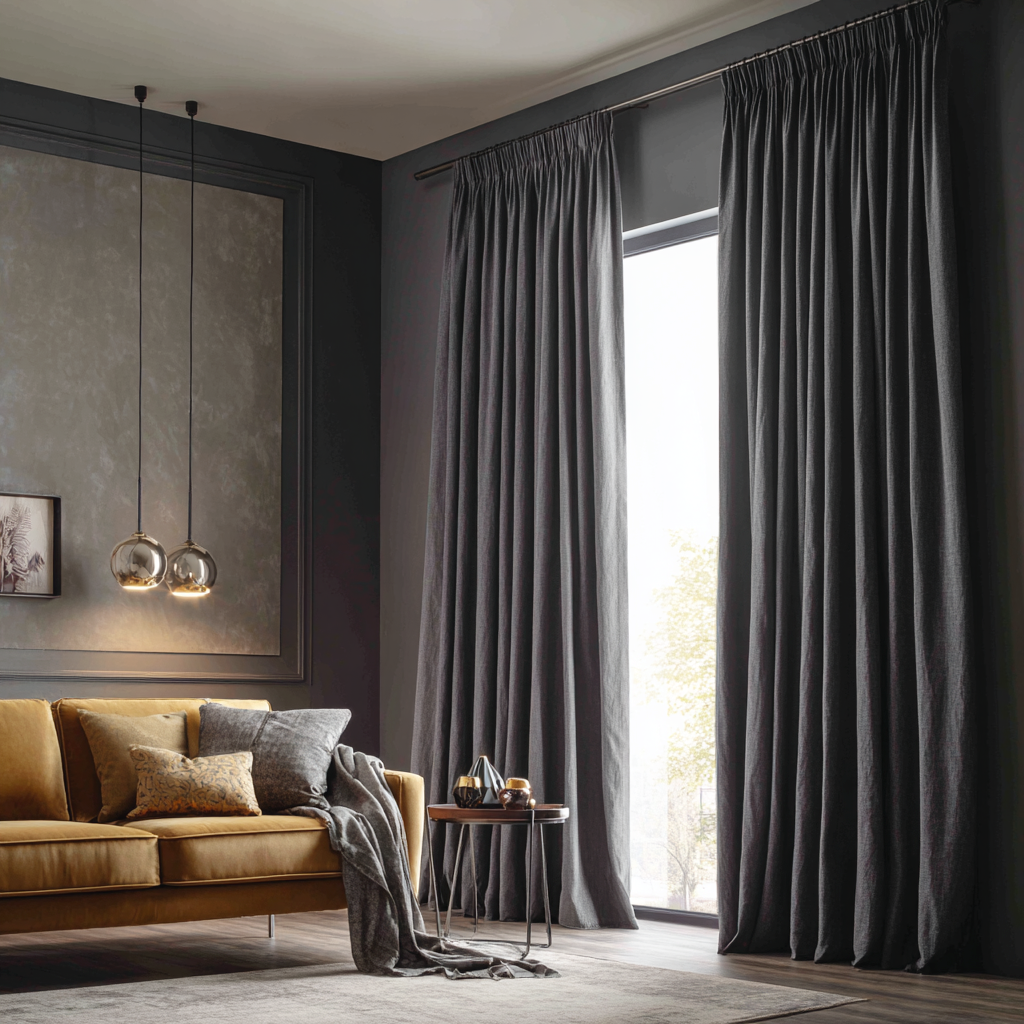 Thermal Pencil Pleat Linen Curtain