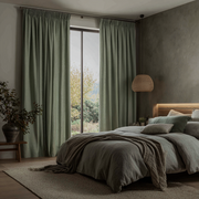 Thermal Pencil Pleat Linen Curtain