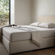 Natural Washed Linen Deep Pocket Fitted Sheet