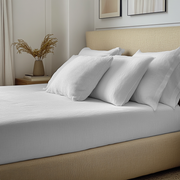 White Linen Fitted Sheet