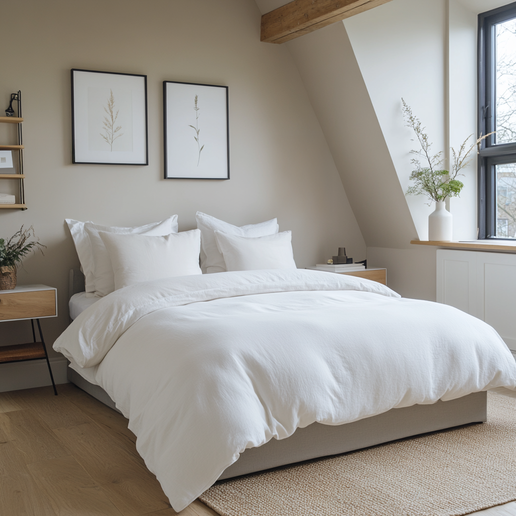 White Linen Duvet Cover