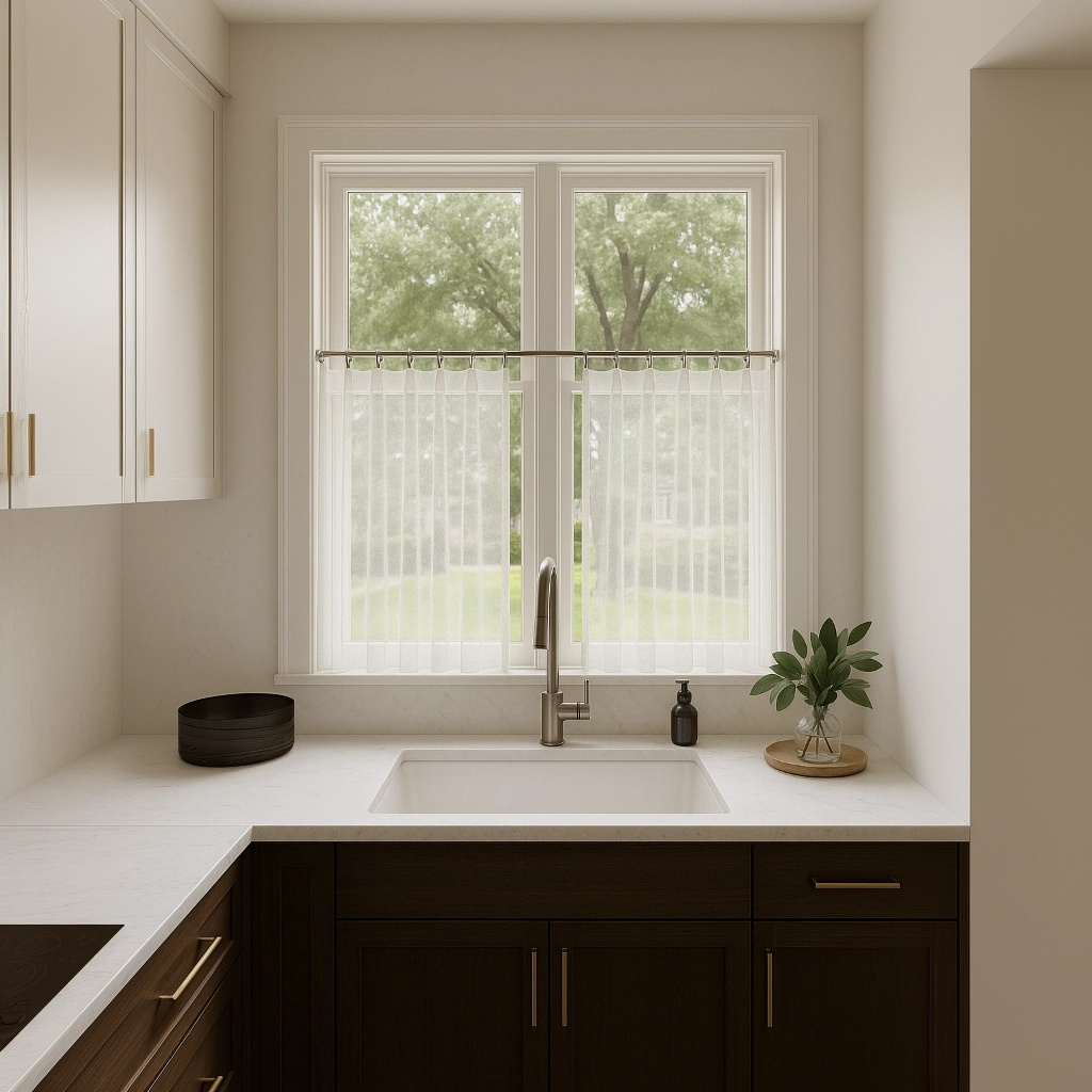 3H Linen Cafe Curtains