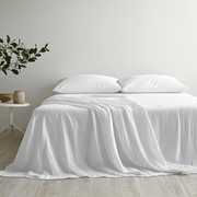 White Top Linen Sheet