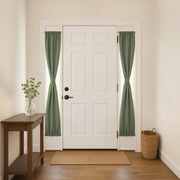 Sage green blackout sidelight curtains