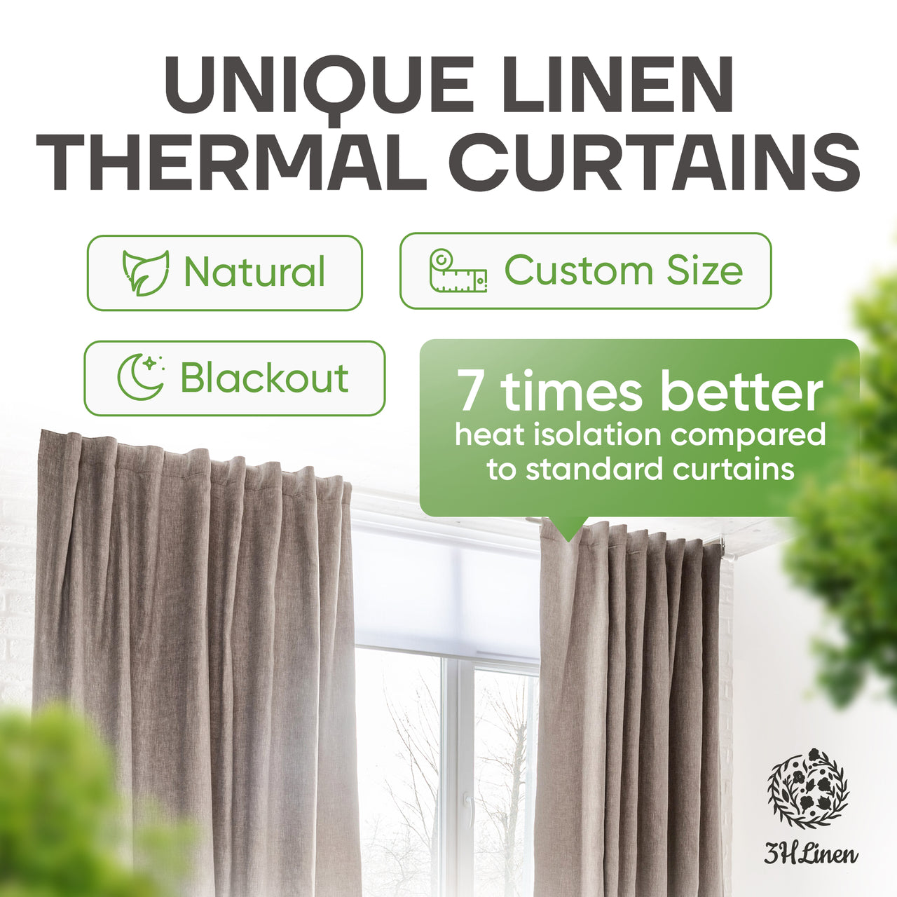 Heat Blocking Linen Curtains That Keep Heat Out