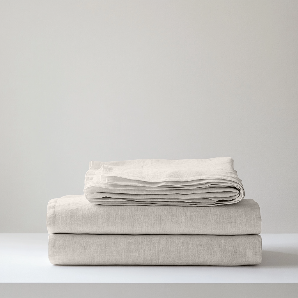 European Natural Linen Sheets Set