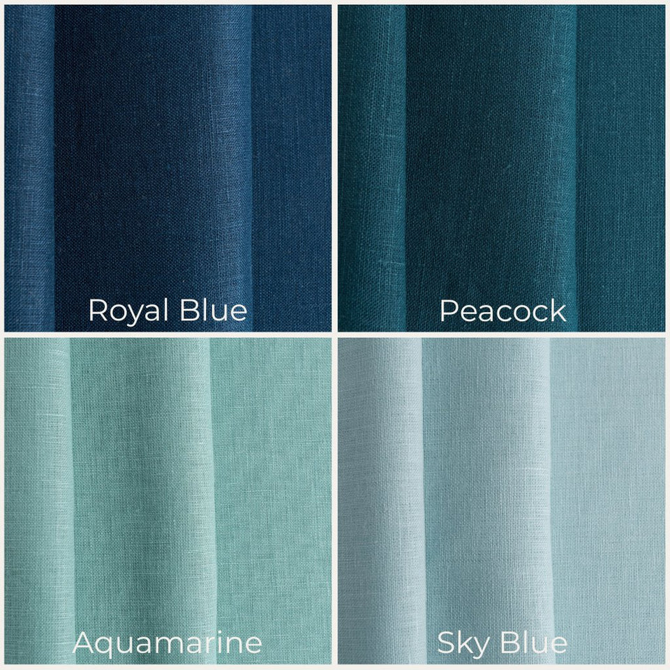 Set of Linen Fabric Samples – 25 Linen Colors & 6 Lining Swatches