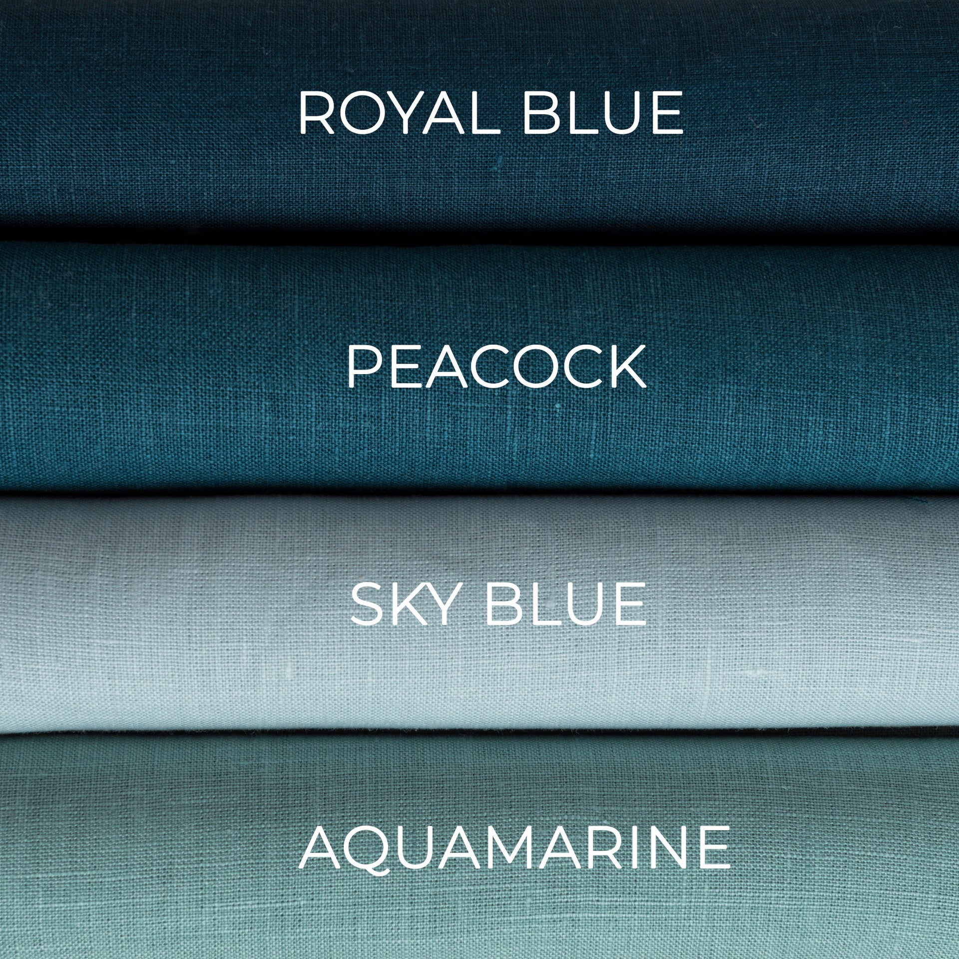 @Top color:Sky Blue, color:Peacock Blue,color:Aquamarine, color:Royal Blue