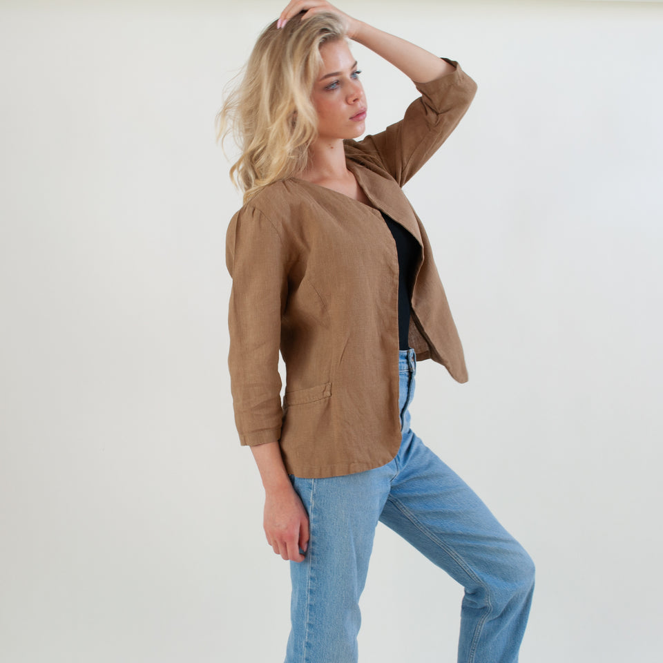 Linen Tops & Shirts - Ready-Made & Custom Natural Linen Tops
