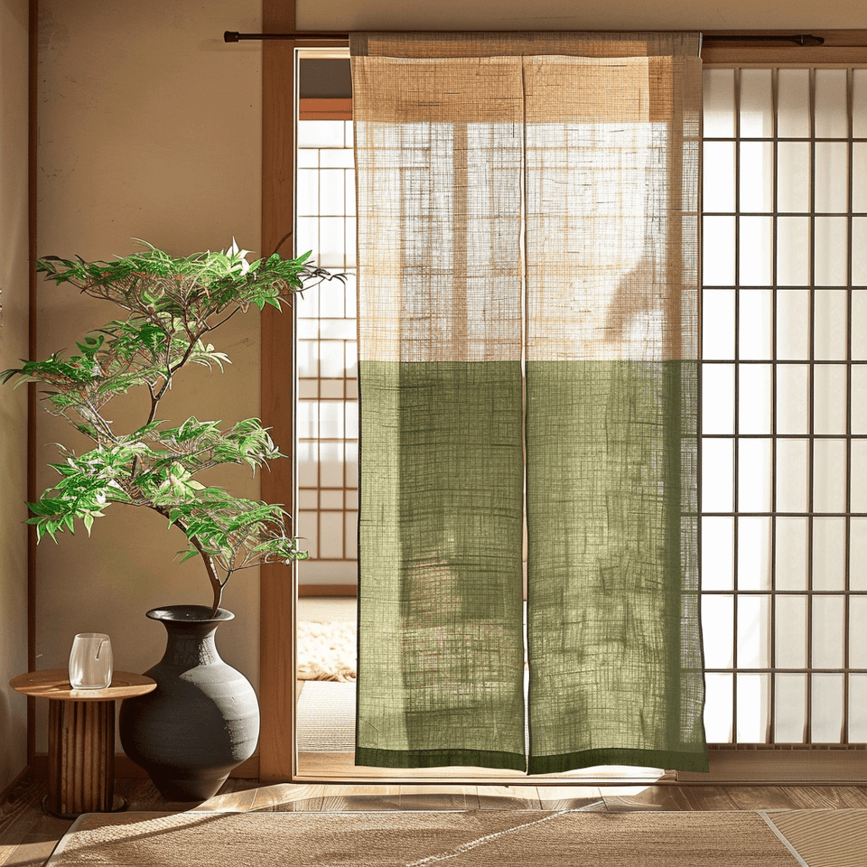 Japanese Curtains - Custom Sizes & Colors - Noren Drapes