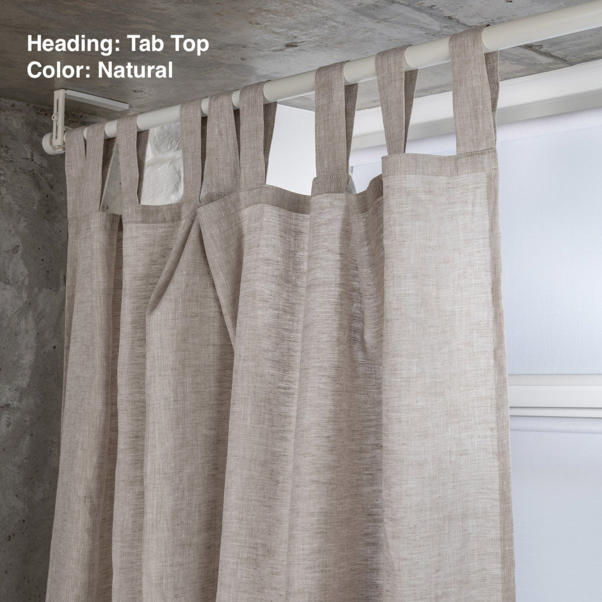 Tab Top Curtains in Natural Color