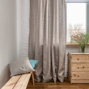 Linen Back Tab Curtain, Color: Natural