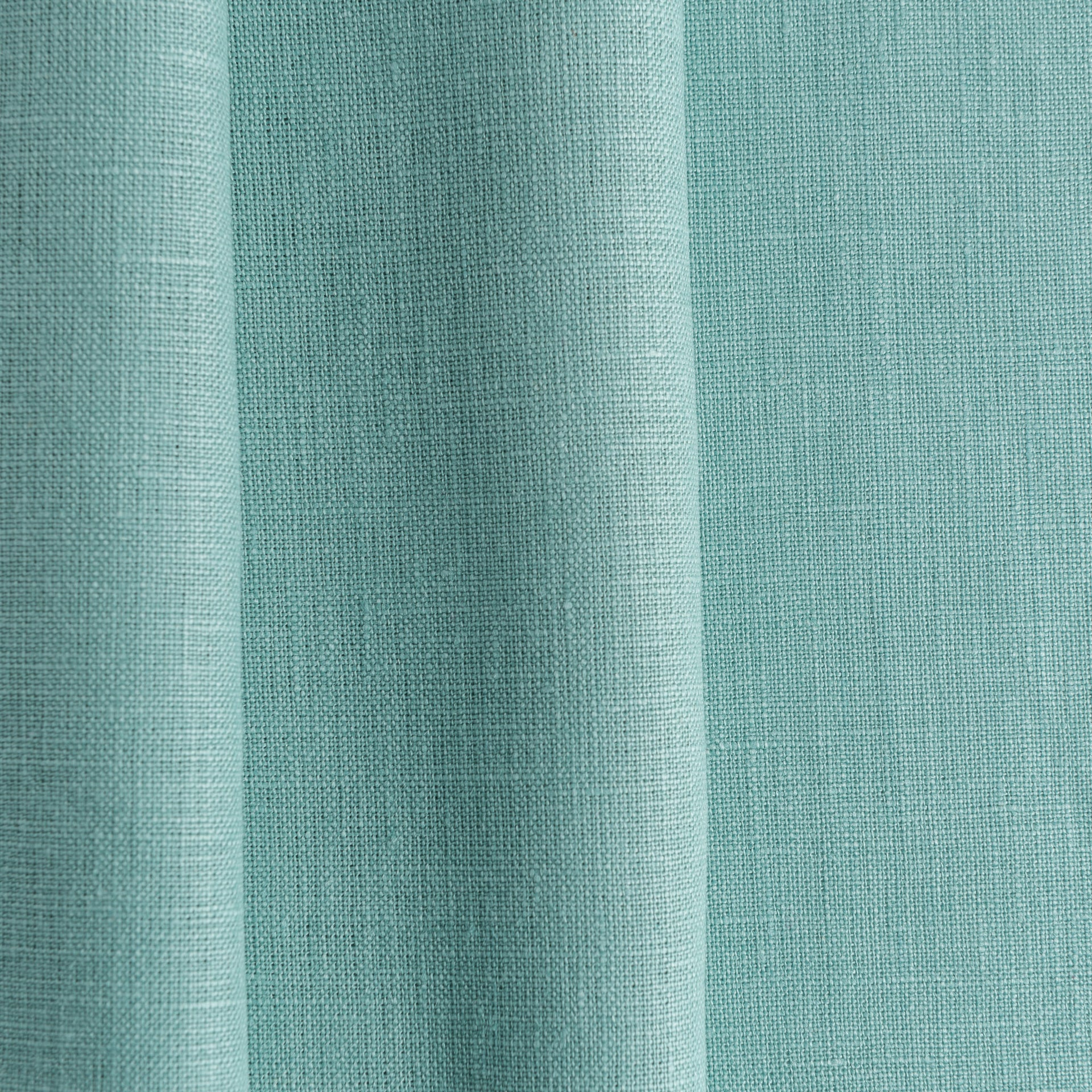 Aquamarine Linen Fabric by the Yard - 100% French Natural - Width 52”- 106”