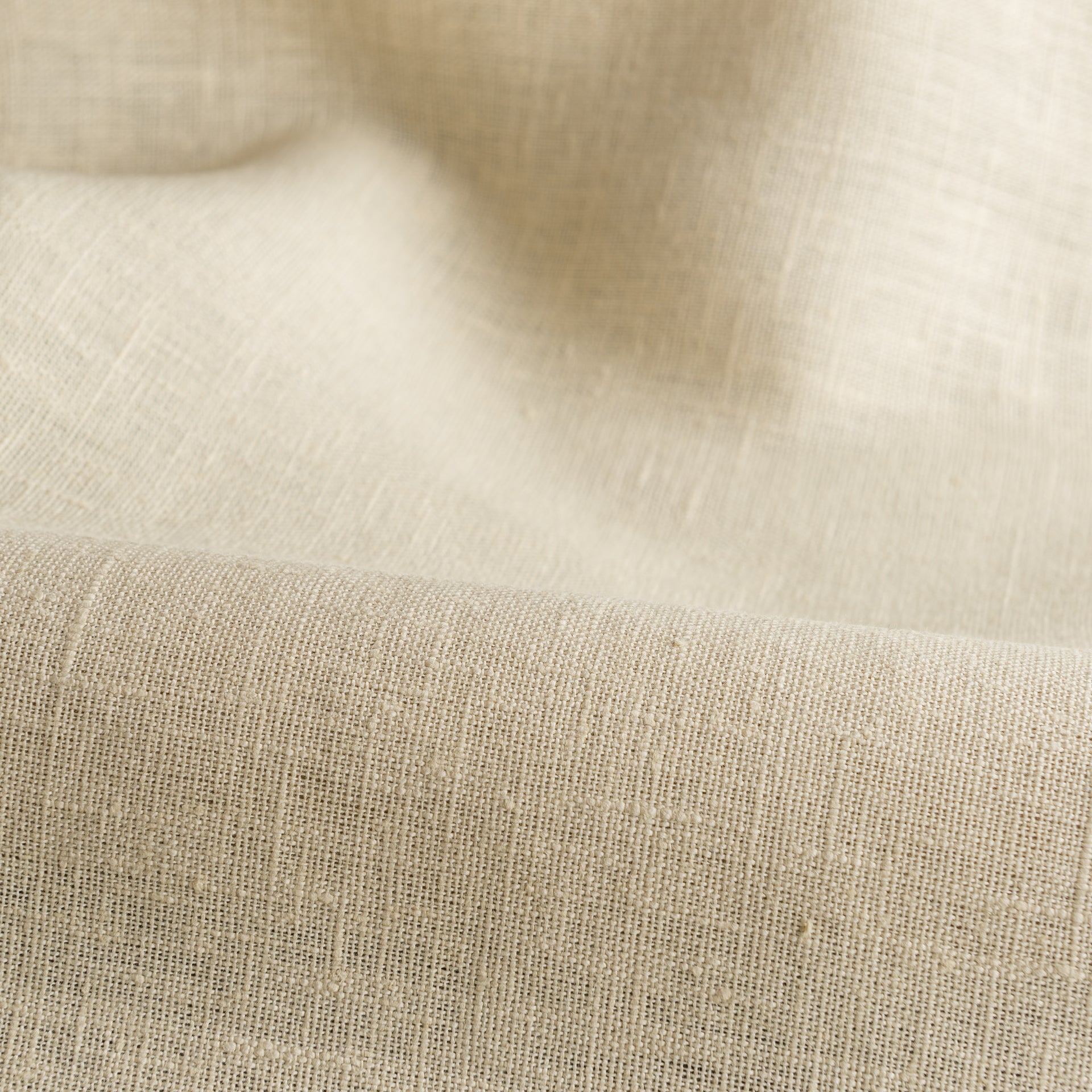 Ecru Heavy Weight Linen Fabric by the Yard - 100% French Natural - Width 52”