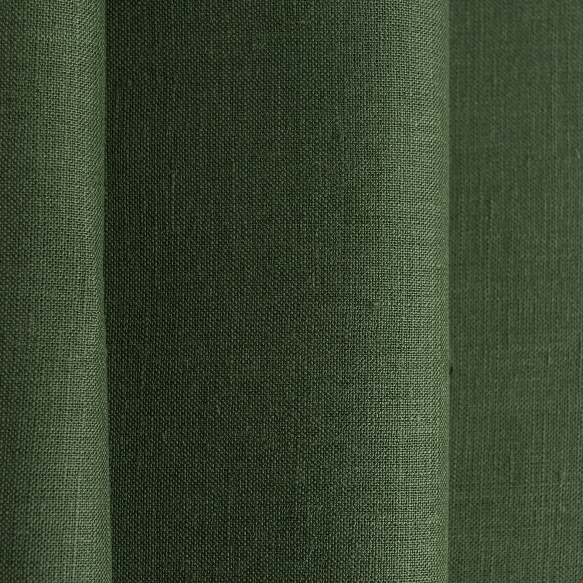 Forest Green Linen Fabric