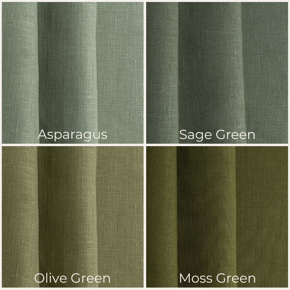 Set of Linen Fabric Samples – 25 Linen Colors & 6 Lining Swatches
