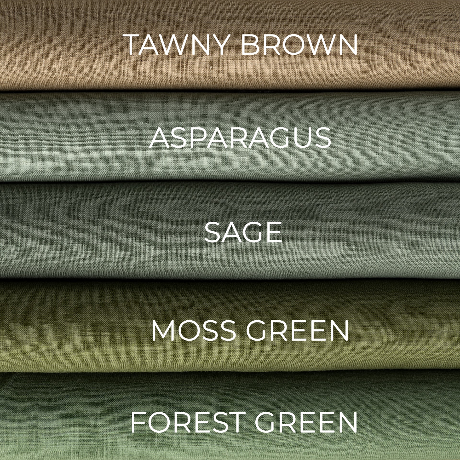 @color:Tawny Brown,color:Asparagus, color:Forest Green, color:Sage, color: Moss Green