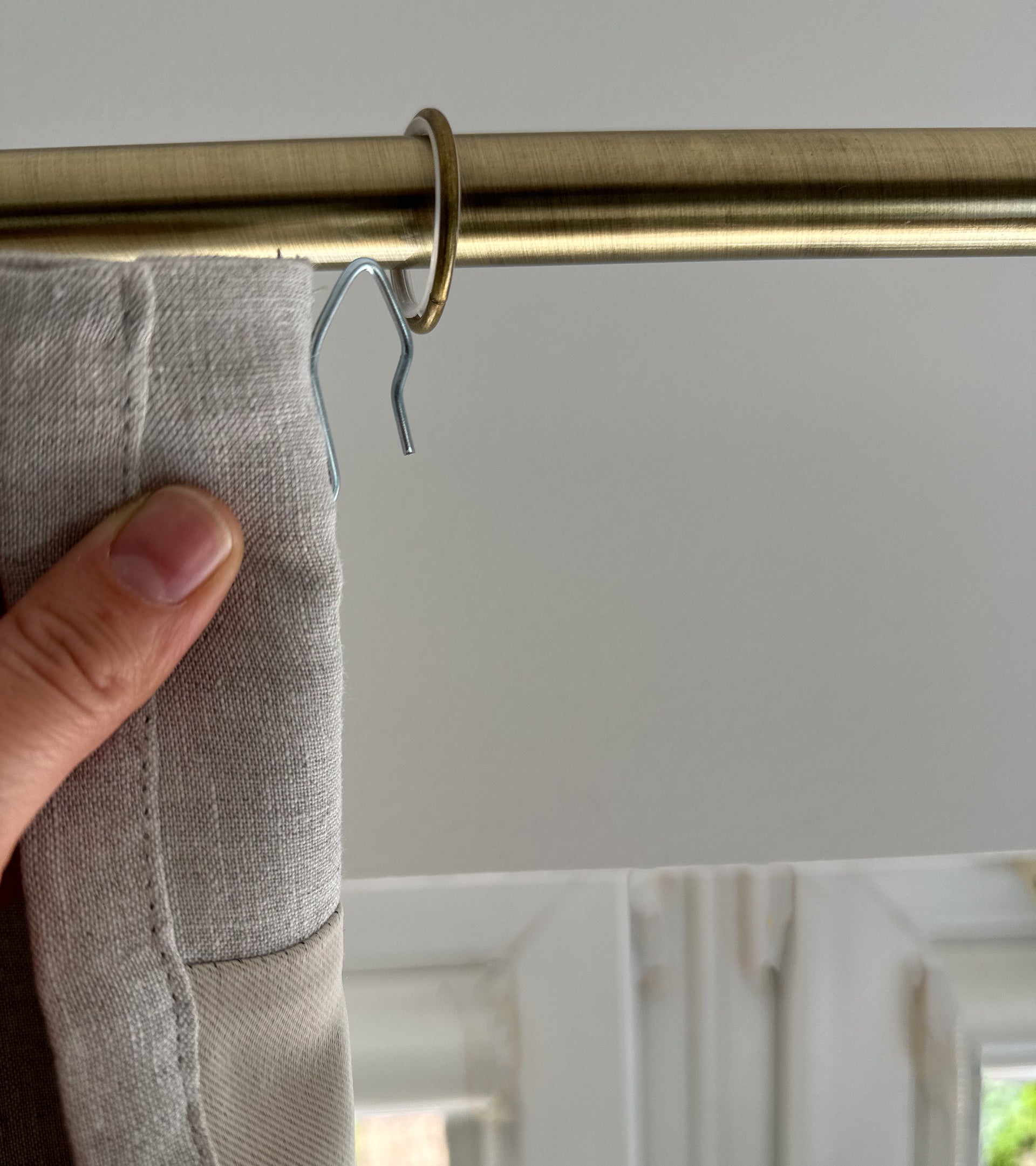 Add Hooks to Your Curtains Pleater Tape Hooks for Traverse Rod