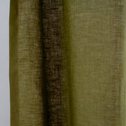 Tab Top Linen Currtains, Color: Moss Green