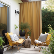 Extra Long Outdoor Curtains - Custom Sizes - Waterproof and Windproof - Different Headings and Colors - Weights Available