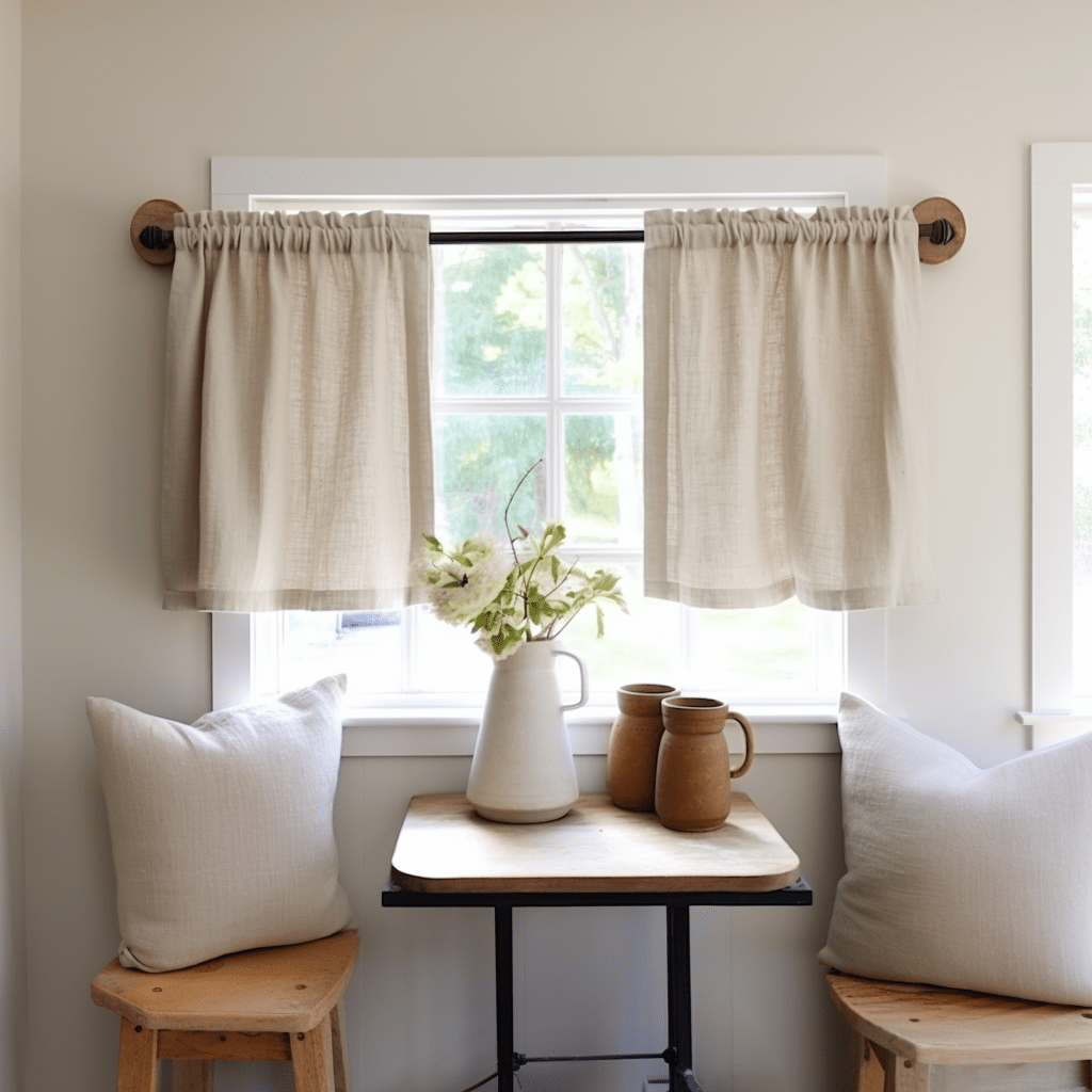 3H Linen Cafe Curtains