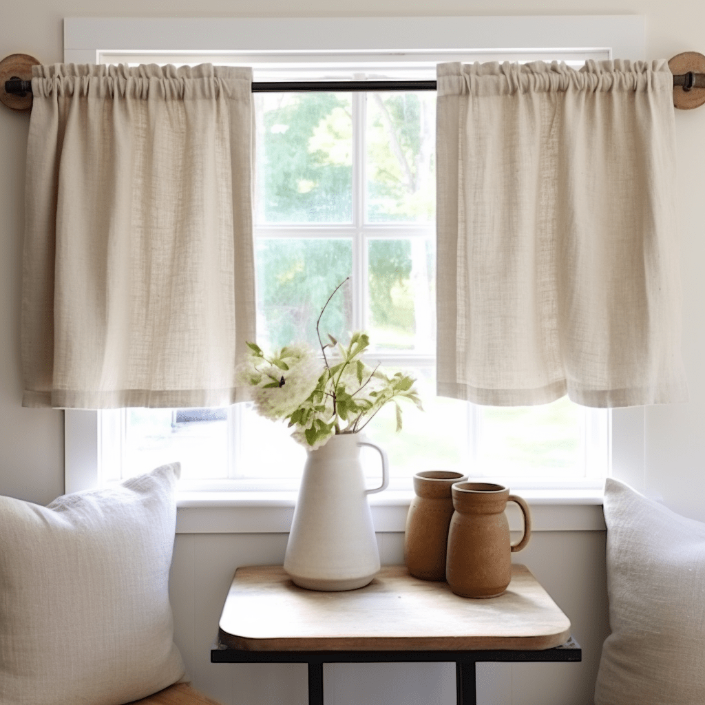3H Linen Cafe Curtains - Thumbnail 2