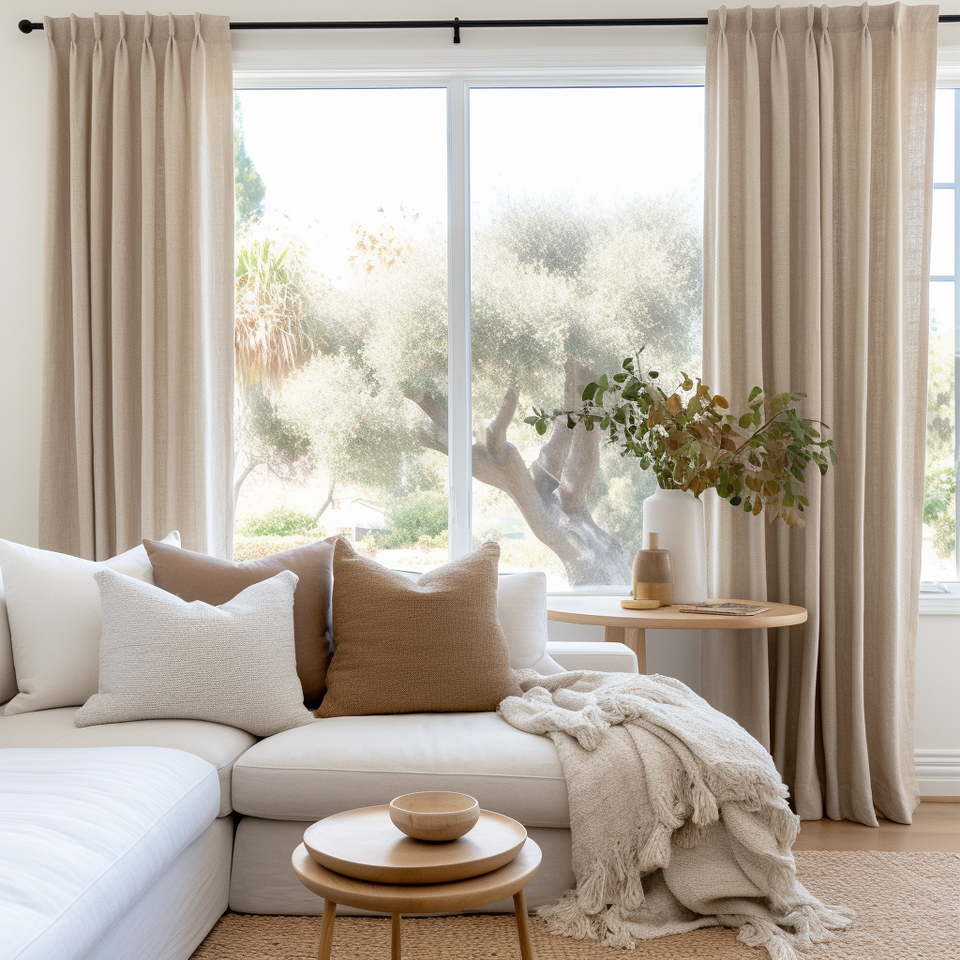 Pinch Pleat Curtains - Custom Pinch Pleat Grommet Curtains
