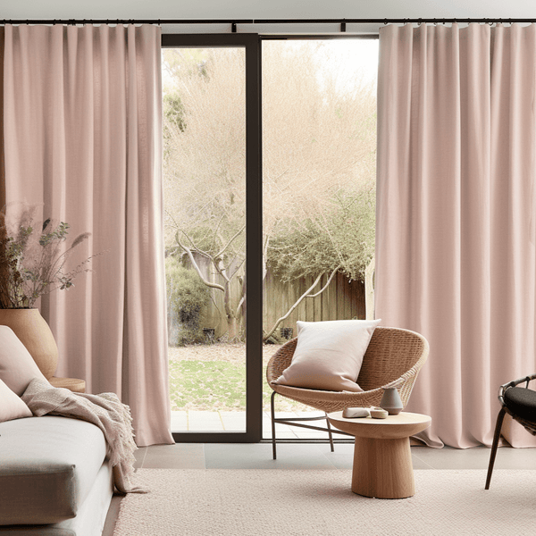 Bagaille Curtain ★ PINK Pink-Linen-S-fold-Linen-