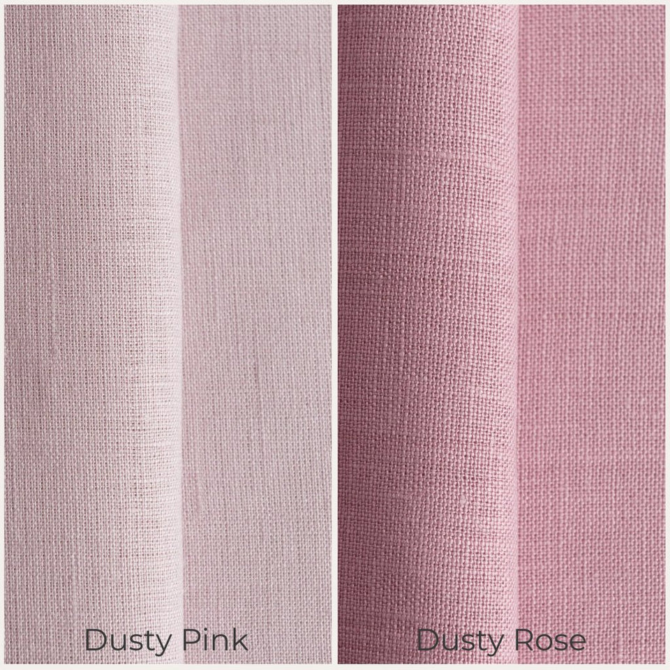 Set of Linen Fabric Samples – 25 Linen Colors & 6 Lining Swatches