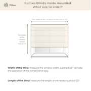 Roman Blinds Inside Mounted