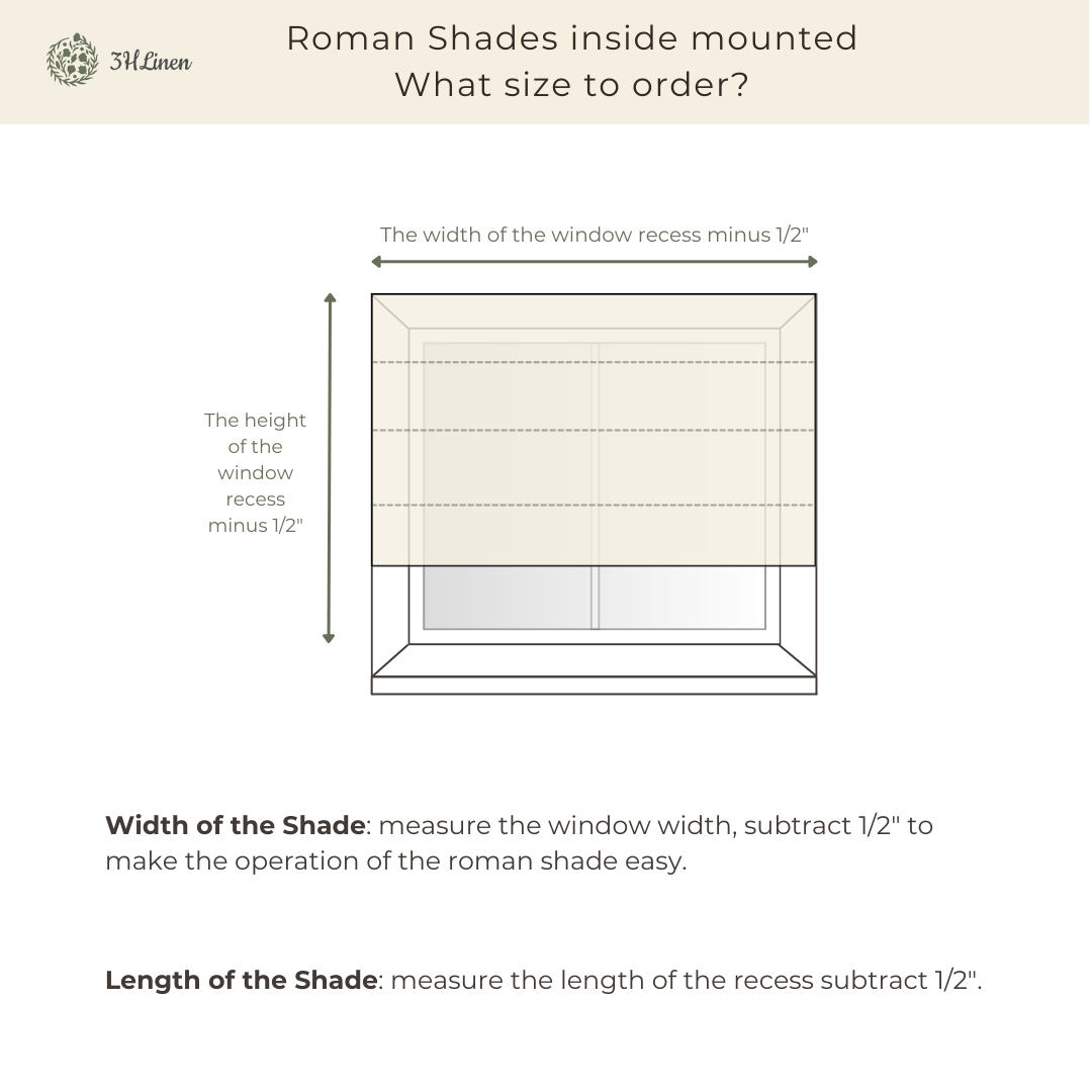 Roman Shades Inside Mounted