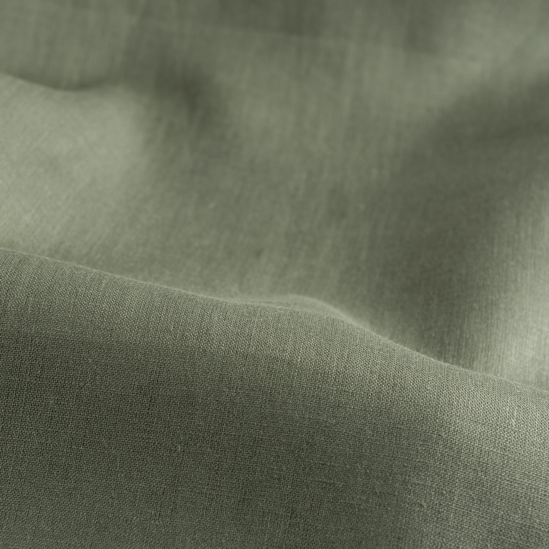 Sage Linen Fabric by the Yard - 100% French Natural - Width 52”- 106”